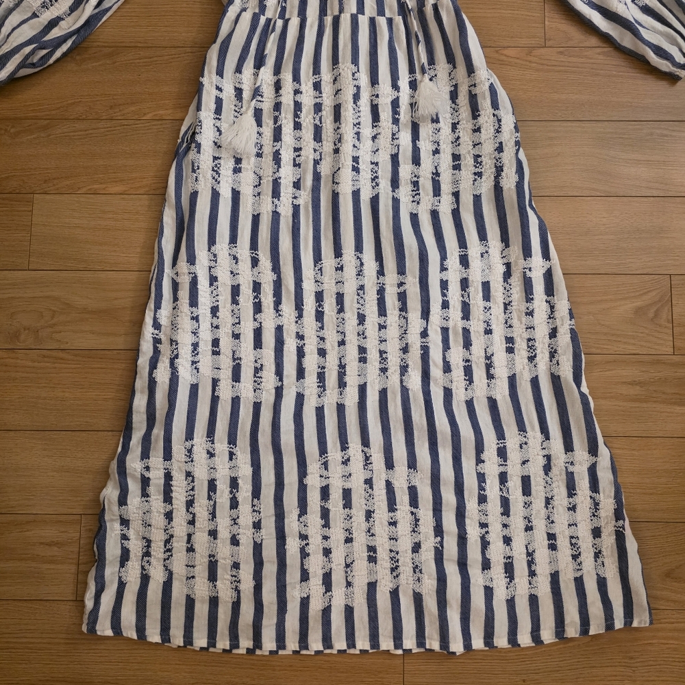 Nimo With Love Long Sleeve Cotton Maxi Dress- S - Picture 9 of 14